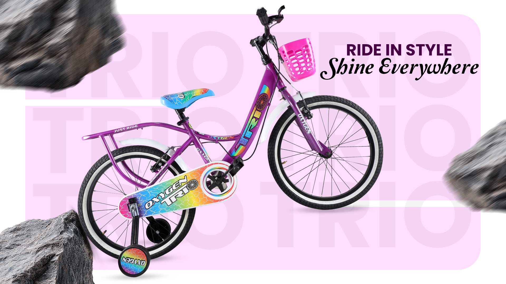 Buy OXYGEN Trio 20T Kids Bicycle for Boys & Girls 5–10 Years, 20